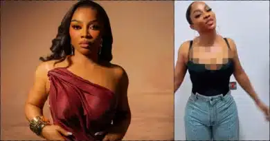 Critics accuse Toke Makinwa of wearing diapers in viral video