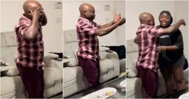 Lady pranks parents with 'fake' engagement, leaves father in tears