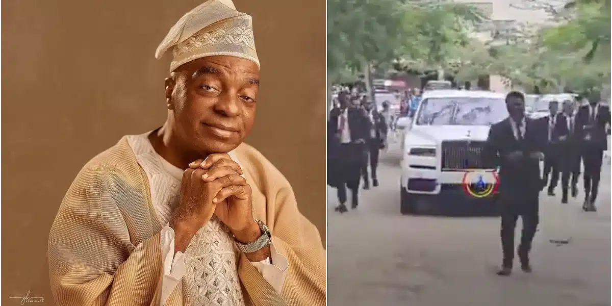 Security personnel jogging after Bishop Oyedepo's Rolls Royce sparks debate