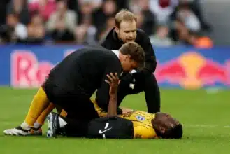 EPL: Welbeck suffers scary injury after netting Brighton’s winner against Newcastle