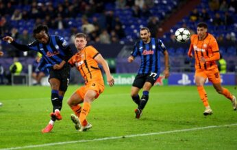 UCL: Lookman shines with goal, assist in Atalanta's dominant 3-0 win over Shakhtar