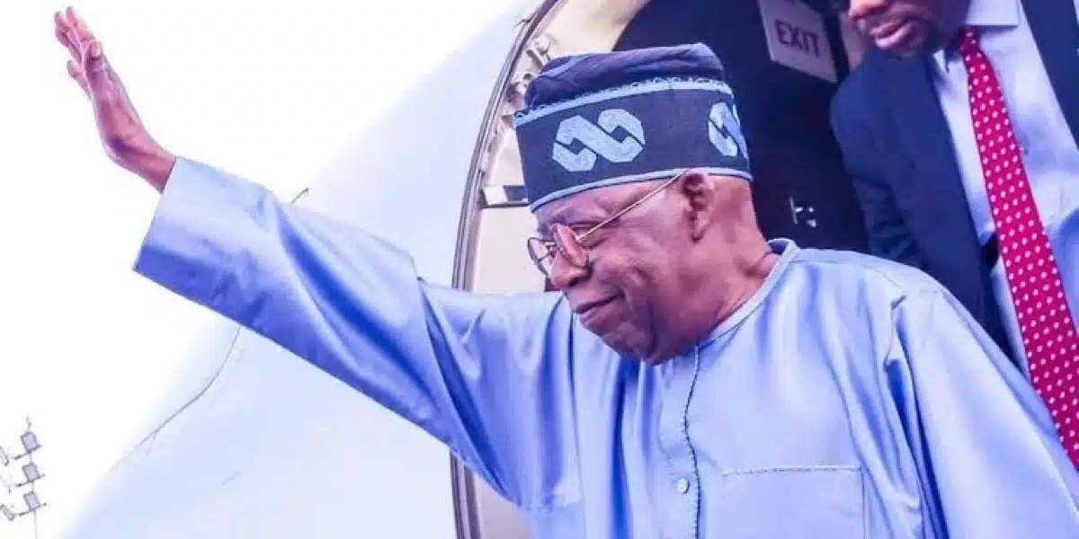 Tinubu returns to Abuja after two-week working vacation