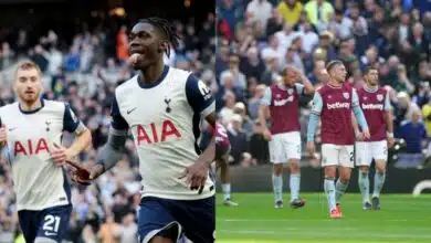 EPL: Kudus suffer red as Tottenham hammer 10-man West Ham 4-1