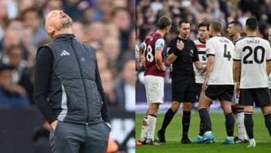 EPL: Controversial penalty seals West Ham's 2-1 win over Man United, piling pressure on Ten Hag