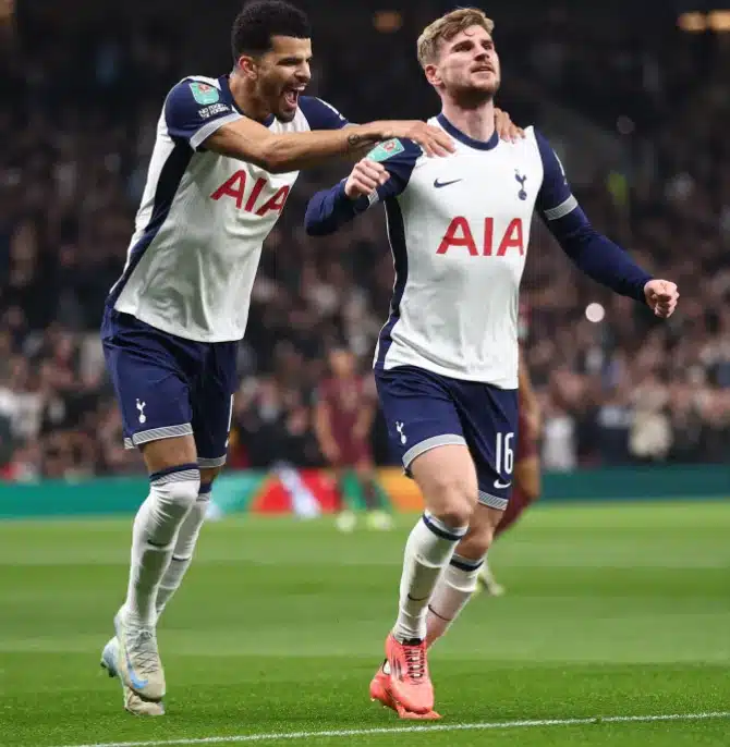 Tottenham 2-1 Manchester City: Injury-ravaged Spurs edge City to reach Carabao Cup quarters