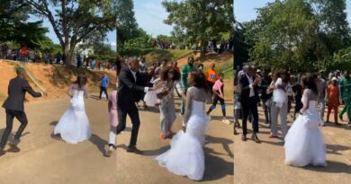 Drama as bride throws away ring after waiting for groom for 4 hours