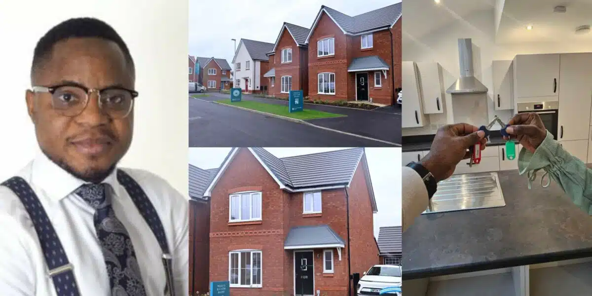 Man emotional as he achieves dream of owning house in UK 4 years after relocating