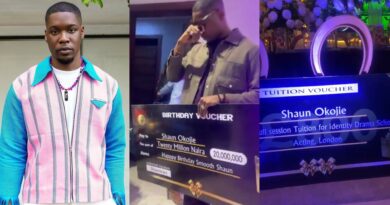 Shaun teary as he receives N20M cheque, other expensive items as birthday gifts