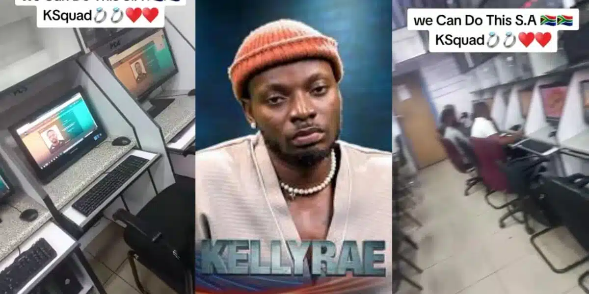 BBNaija: Fans in South Africa use public cafeteria systems to cast votes for Kellyrae