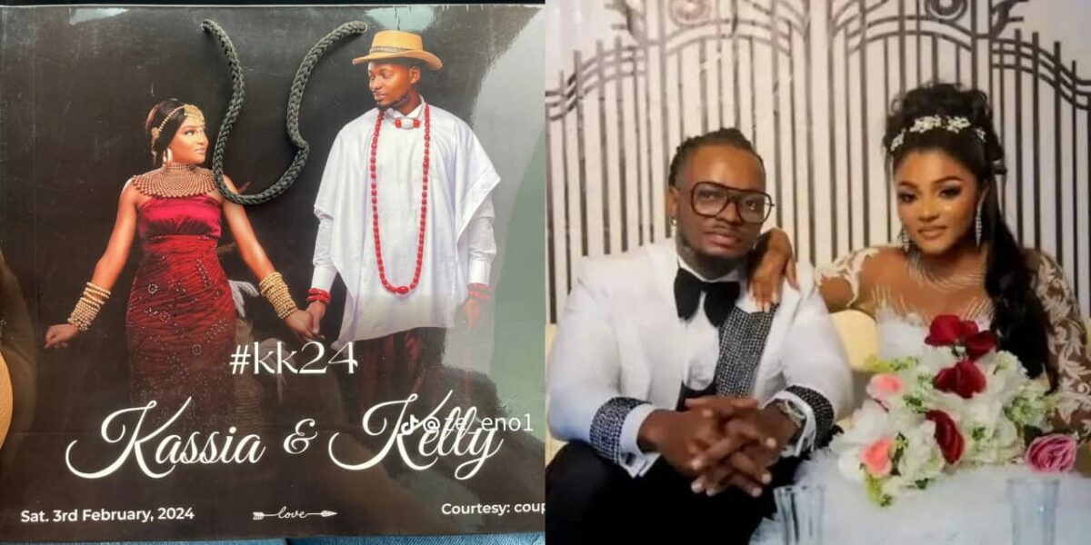 BBNaija: Kellyrae's wedding photo with wife, Kassia resurfaces online