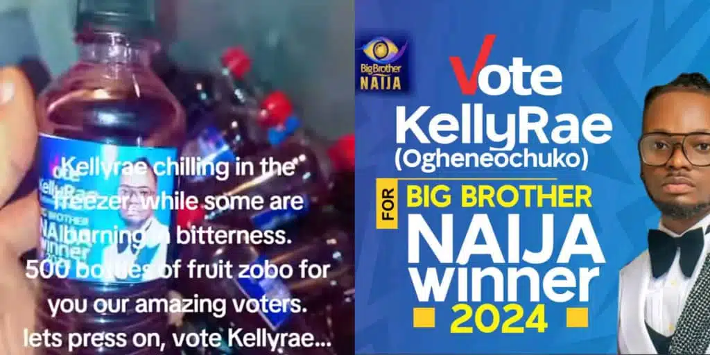 BBNaija: Fan unveils "Kellyrae fruit zobo" to reward those voting for her favorite to win ₦100-million prize