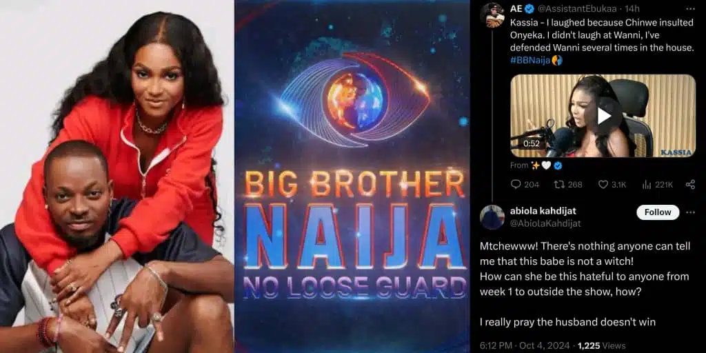 BBNaija: "I really pray the husband doesn't win" - Fan slams Kassia for negative comments about Onyeka