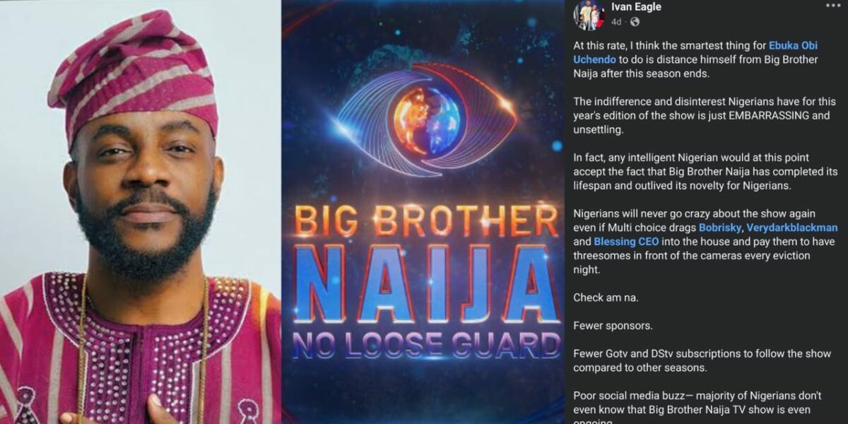 BBNaija: Facebook user advises Ebuka to quit hosting Big Brother after current season