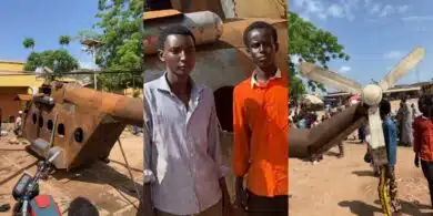 Two boys from northern Nigeria build helicopter from scratch