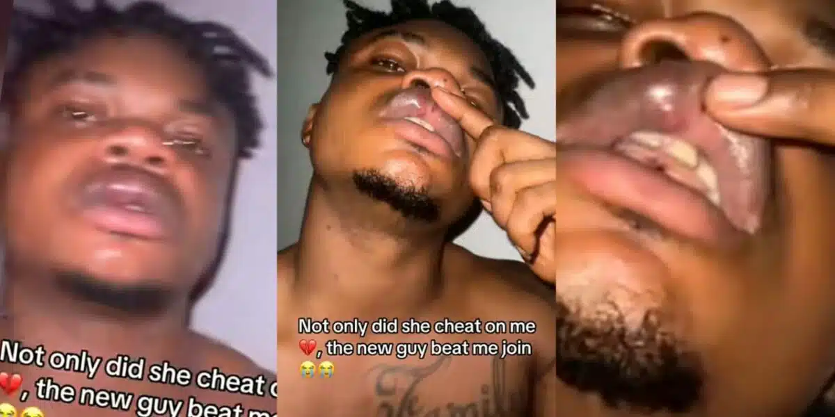 Man laments as girlfriend cheats on him, new guy leaves him injured