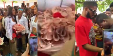 Man weeps as girlfriend of 5 years rejects proposal during her sign-out event, clutches money bouquet