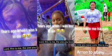 Lady shares a video of her past vs. when she found Jesus