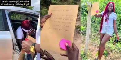 Man buys girlfriend a plot of land as birthday gift