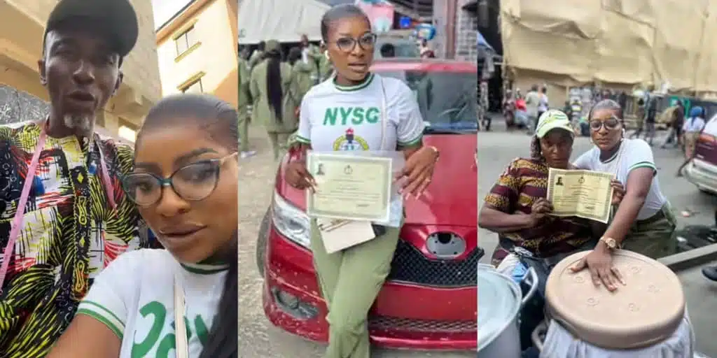 NYSC graduate celebrates parents, a food vendor and tailor, for sponsoring her education