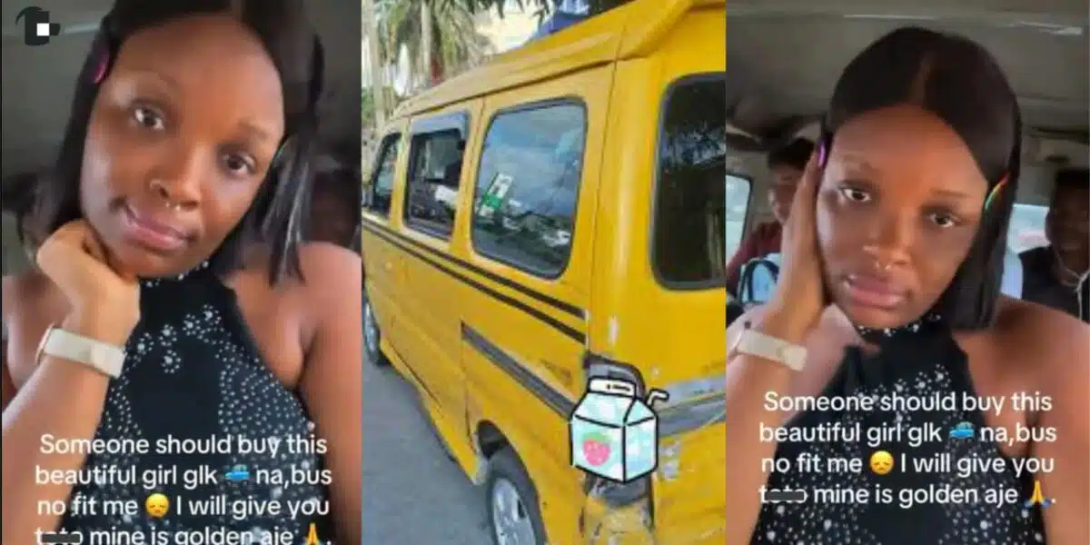 Lady expresses frustration with public bus, seeks man to buy her a car