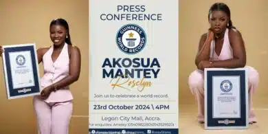 Ghanaian lady sets Guinness World Record with 103-hour makeup marathon