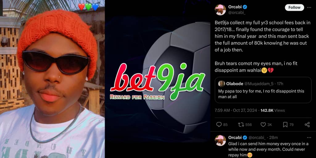 Man recalls father's reaction after losing his ₦80k school fees to Bet9ja