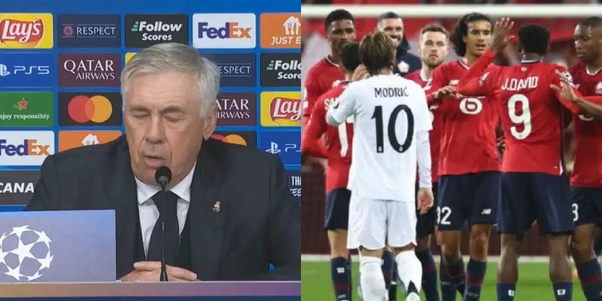 ‘We were bad all round’ – Ancelotti accepts criticism after Madrid's shock loss to Lille