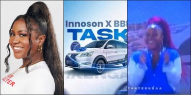 BBNaija: Moment Wanni gets emotional as she wins Innoson car challenge