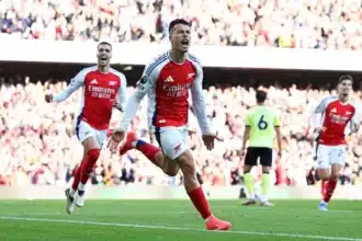 EPL: Gunners keep title hopes alive with 3-1 win over Southampton