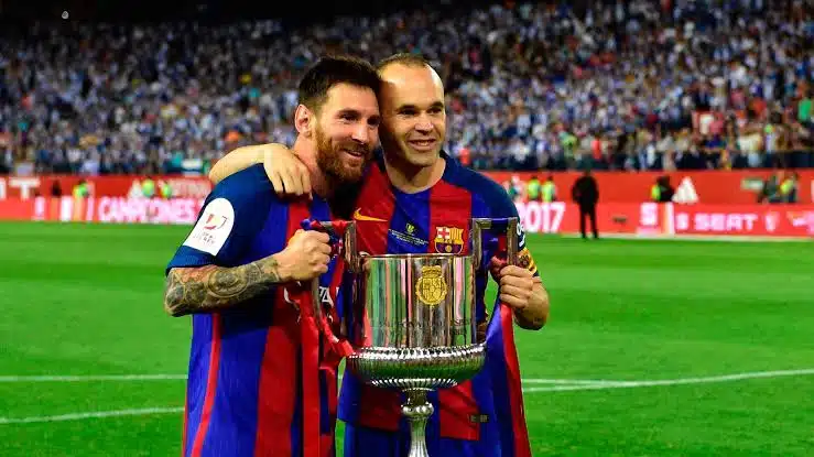 Lionel Messi pays tribute to 'magical' Andrés Iniesta