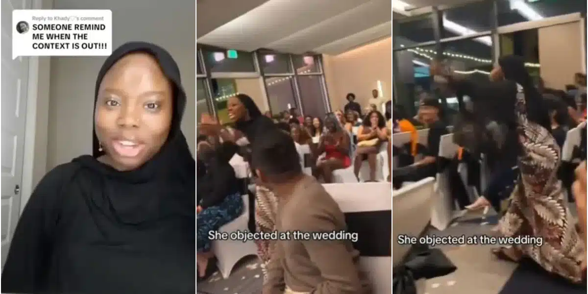 Lady who objected to wedding in viral video shares side of story