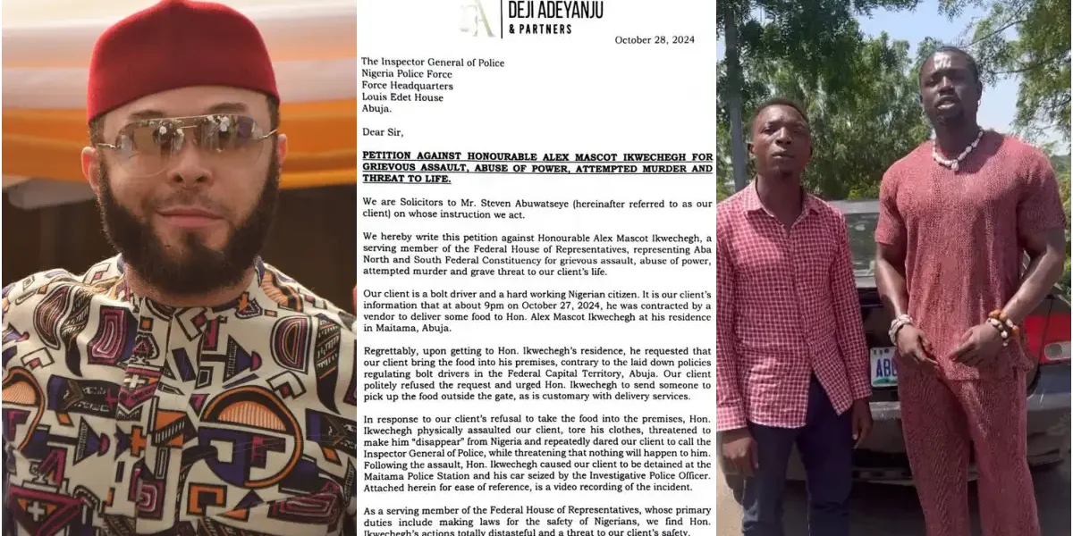 Honorable Alex Ikwechegh petitioned, Bolt driver shares side of story