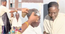 Young barber gives grandma a youthful transformation