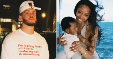 DJ Cuppy's ex, Ryan Taylor posts his girlfriend and their child