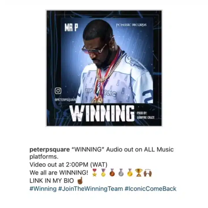 Rudeboy and Paul Okoye Instagram posts 