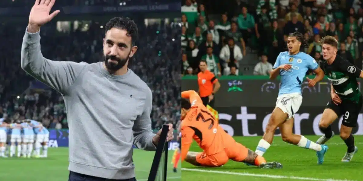 UCL: Amorim delivers stunning farewell as Sporting down Man City 4-1