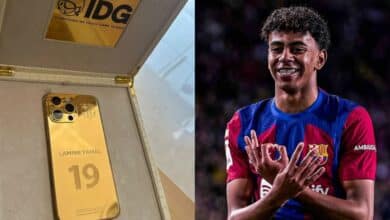 La Liga: Raphinha gifts Yamal customized £10k gold iPhone to celebrate Kopa Trophy win