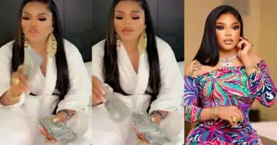 Bobrisky reacts as he's accused of 'renting' dollars to flaunt, few days after moving abroad