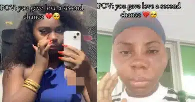 Lady's face undergoes transformation after giving love a second chance