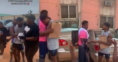 Emotional moment gym members surprise their instructor with new car