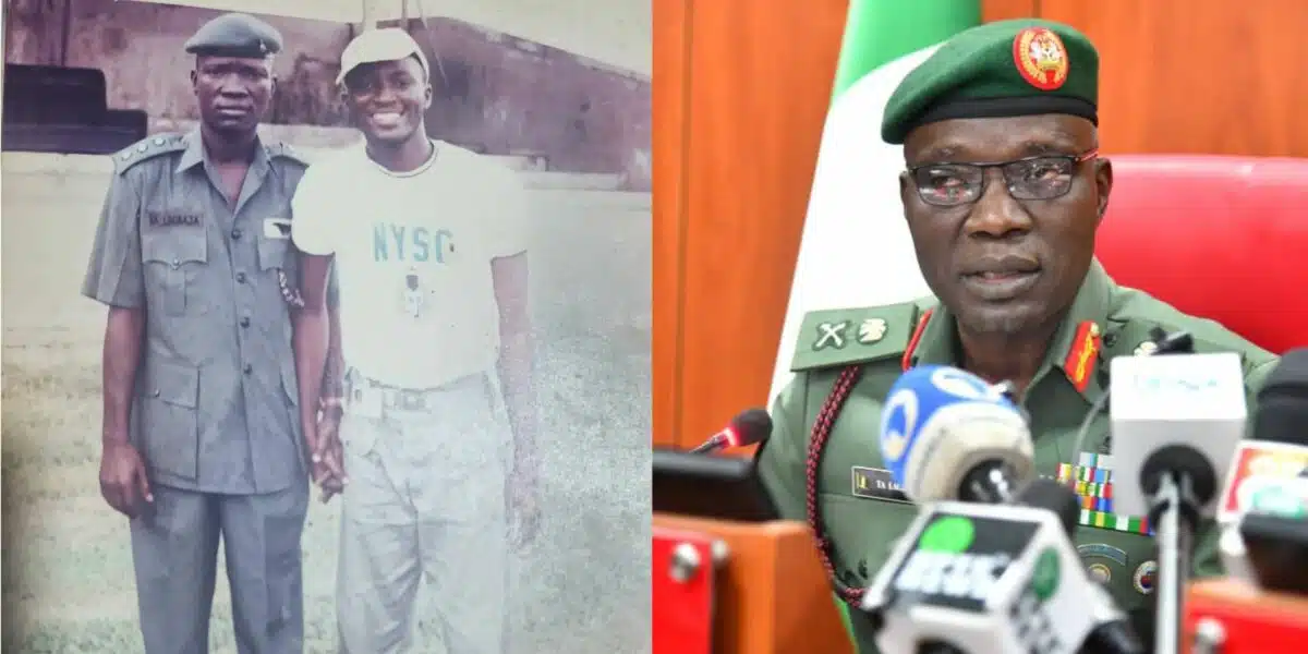 Man leaves many emotional as he shares throwback NYSC photo with late Lt. Gen. Lagbaja