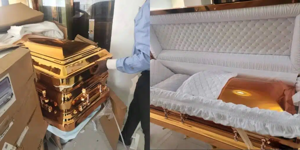 Popular billionaire laid to rest in ₦130 million gold-plated casket