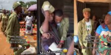 Corps member visits market to honor mother as he completes NYSC