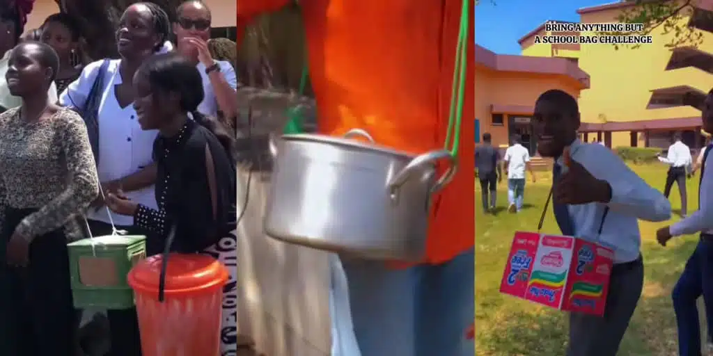 UNIBEN students shake the internet as they rock indomie cartons, pots, and stoves on ‘no bag day’