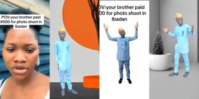 Lady disappointed by brother’s photoshoot results after hiring photographer from Ibadan for ₦500