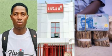 Man calls for help as UBA bank locks his account over ad revenue, calls fraud unit on him