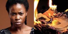 Lady burns boyfriend's files and documents after catching him cheating, vows to make him jobless