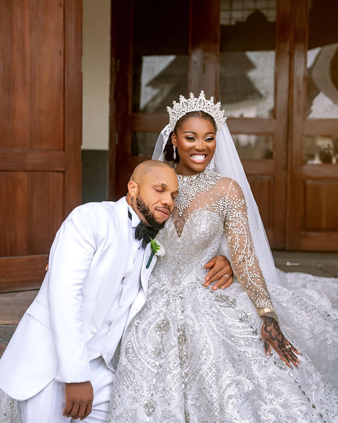 Charles Okocha pledges undying love to wife as he shares wedding photos