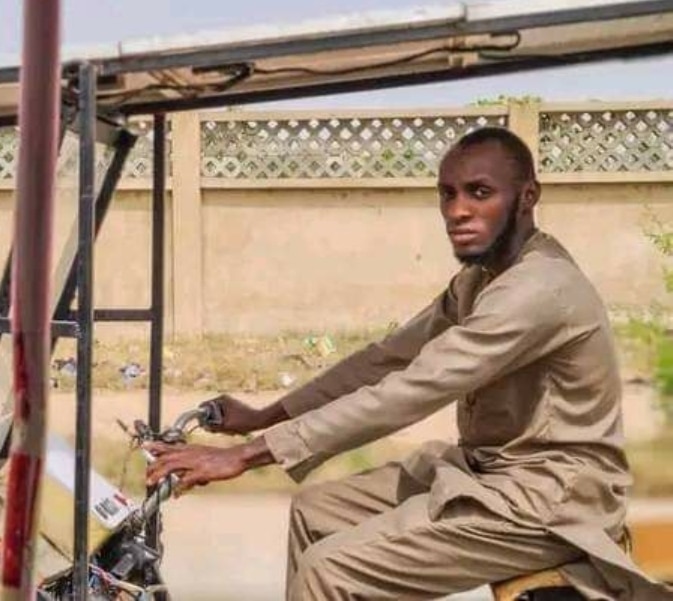 Young man from Kano builds solar-powered tricycle