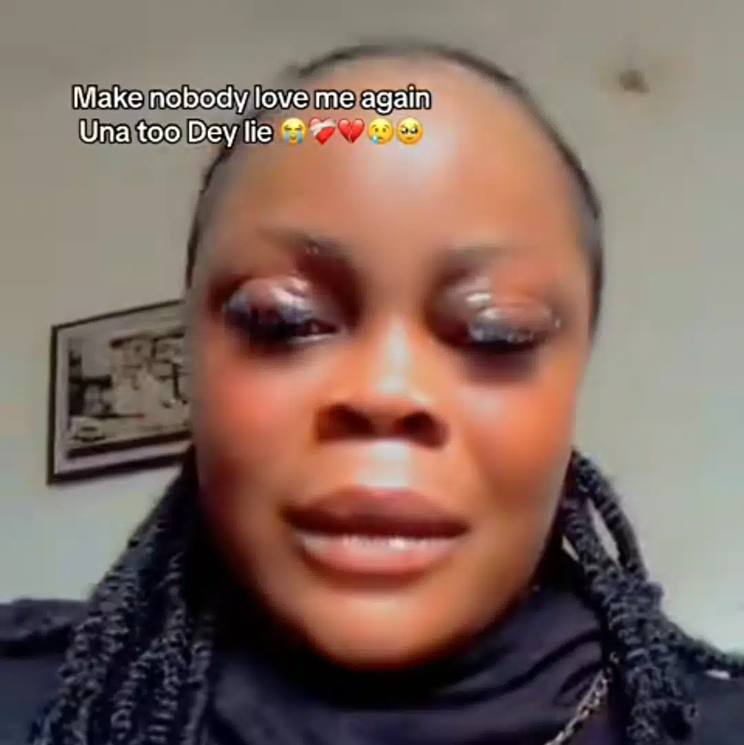 Woman breaks down in tears, laments lack of true love, says men lie too much